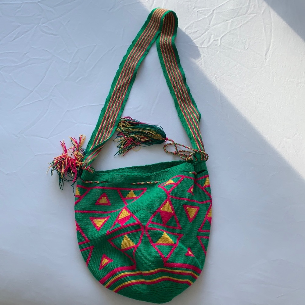 Wayuu Colombian Authentic Handwoven Multi-Color Bag
